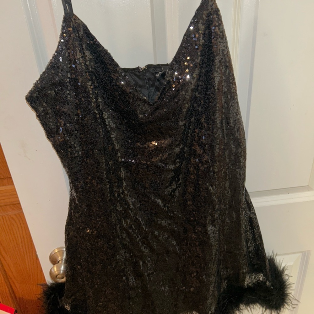 Fashion Nova Black Sequin Mini Dress - Picture 3 of 4
